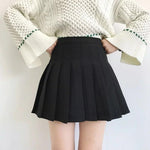 Women Skirt Preppy Style High Waist