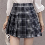 Women Skirt Preppy Style High Waist