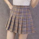 Women Skirt Preppy Style High Waist