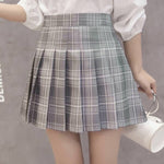 Women Skirt Preppy Style High Waist