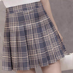 Women Skirt Preppy Style High Waist