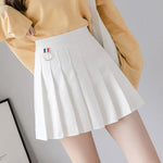 Women Skirt Preppy Style High Waist