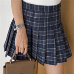 Women Skirt Preppy Style High Waist