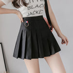 Women Skirt Preppy Style High Waist