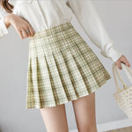 Women Skirt Preppy Style High Waist