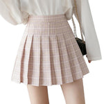 Women Skirt Preppy Style High Waist