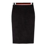 Women Hip Pencil Midi Skirt