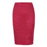 Women Hip Pencil Midi Skirt